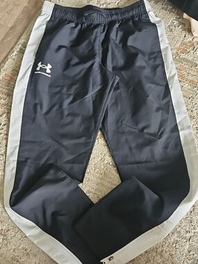 Under Armour Black Joggers with White Side Panels